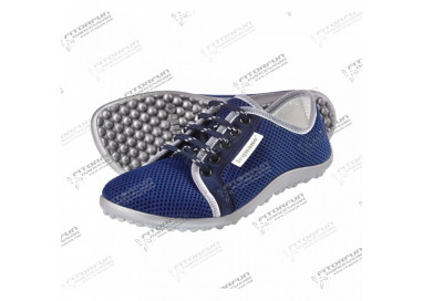 Leguano Aktiv Barfußschuh ozeanblau Schnürschuh