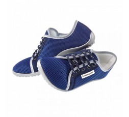 Leguano Aktiv Barfußschuh ozeanblau Schnürschuh