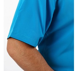 H.K. Mandel Tanzhemd cyanblau Designerhemd