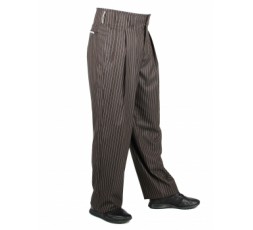 H.K. Mandel Boogiehose blau, Bundfaltenhose