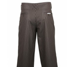 H.K. Mandel Boogiehose blau, Bundfaltenhose