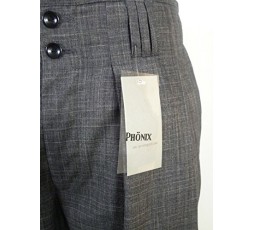 Phönix Boogiehose schwarz Nadelstreifen Bundfalten H.K. Mandel Tanzhose