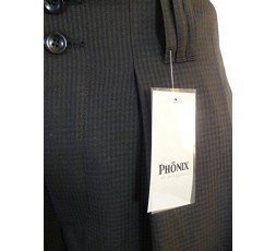 Phönix Boogiehose schwarz Nadelstreifen Bundfalten,H.K. Mandel Tanzhose