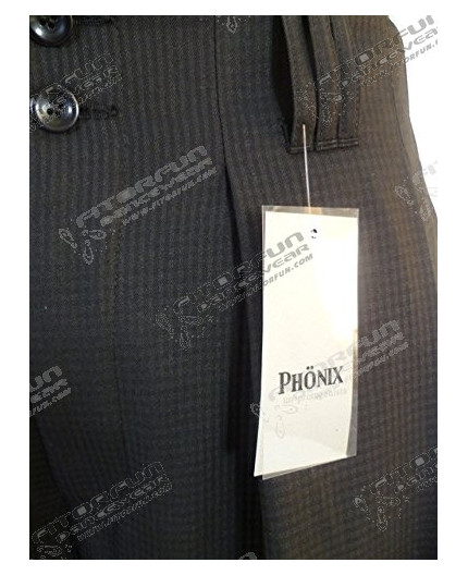 Phönix Boogiehose schwarz Nadelstreifen Bundfalten,H.K. Mandel Tanzhose