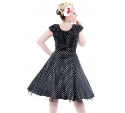 Petticoatkleid 50er Jahre, Fifties, Off Shoulder Dress, polka dots, 6847, Hearts of Roses, Vintage Mode
