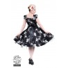 Petticoatkleid 50er Jahre, Fifties, Black White Floral Tea Dress 6690 H & R London handrlondon, Hearts&Roses