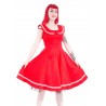 Petticoatkleid 50er Jahre, Fifties, Sailor Dress, Rot, 6893 H & R London handrlondon Hearts&Roses