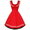 Petticoatkleid 50er Jahre, Fifties, Sailor Dress, Rot, 6893 H & R London handrlondon Hearts&Roses