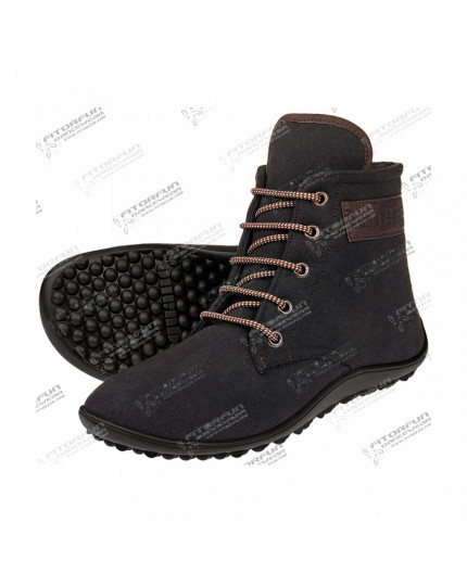 Leguano Chester Barfußschuh braun warm Winter