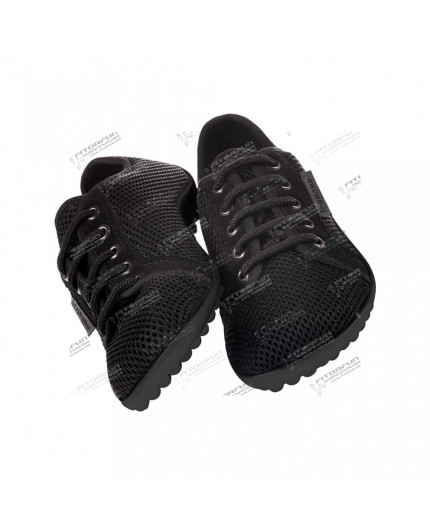 Leguano Aktiv Barfußschuh lava-schwarz Schnürschuh