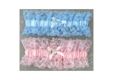 Strumpfband breit Schleife - SB40W