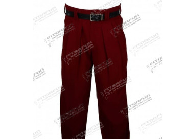 H.K. Mandel Boogiehose weinrot Bundfaltenhose 50er 301711