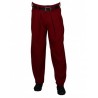 H.K. Mandel Boogiehose weinrot Bundfaltenhose 50er 301711
