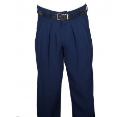 H.K. Mandel Boogiehose navy Bundfaltenhose 50er 301711