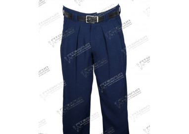 H.K. Mandel Boogiehose navy Bundfaltenhose 50er 301711