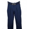 H.K. Mandel Boogiehose navy Bundfaltenhose 50er 301711