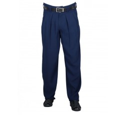 H.K. Mandel Boogiehose navy Bundfaltenhose 50er 301711