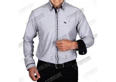 H.K. Mandel Tanzhemd Designerhemd SlimFit