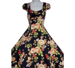 Petticoatkleid 50er Jahre, Fifties, Vintage Flowers Dress 6645 H & R London handrlondon Hearts&Roses, Pin Up Rockabilly