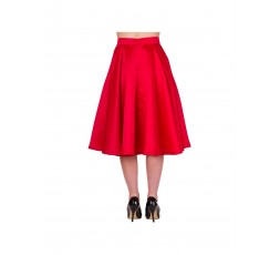 Petticoarock 50er Jahre, Fifties, rot Tellerrock