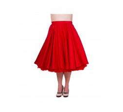 Petticoarock 50er Jahre, Fifties, rot Tellerrock