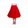 Petticoarock 50er Jahre, Fifties, rot Tellerrock