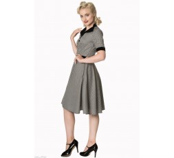 Petticoatkleid 50er Jahre, Fifties,  dogtooth-swept-of-her-feet-5142, Banned Apparel, Dancing Days
