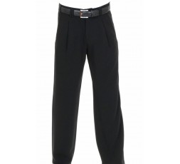 H.K. Mandel Swinghose schwarz Boogiehose Bundfalte