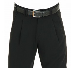 H.K. Mandel Swinghose schwarz Boogiehose Bundfalte