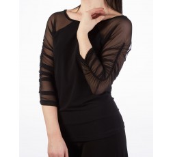 so-danca-top-elastisch-schwarz-e11184-ärmel-transparent-gerafft