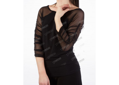 so-danca-top-elastisch-schwarz-e11184-ärmel-transparent-gerafft