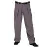 H.K. Mandel Boogiehose grau, Bundfaltenhose Phönix