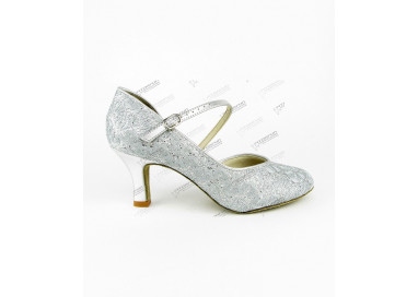 So Danca BL 504 Tanzschuhe 6cm Standardschuhe-silber-Salsa