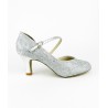 So Danca BL 504 Tanzschuhe 6cm Standardschuhe-silber-Salsa