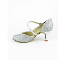 So Danca BL 504 Tanzschuhe 6cm Standardschuhe-silber-Salsa