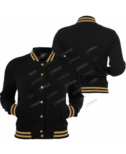 urban-classics-2-tone-collegejacke-ladies-schwarz-gold-tb357