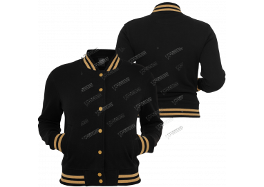 urban-classics-2-tone-collegejacke-ladies-schwarz-gold-tb357