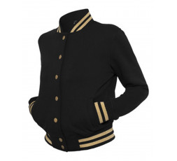 urban-classics-2-tone-collegejacke-ladies-schwarz-gold-tb357