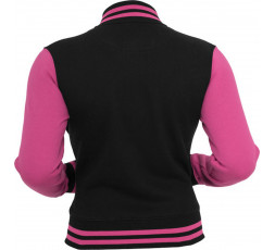 urban-classics-2-tone-collegejacke-ladies-schwarz-pink-tb218