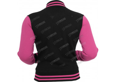 urban-classics-2-tone-collegejacke-ladies-schwarz-pink-tb218