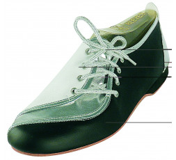 bleyer-soslayo-schnürschuh-schwarz-weiss-silber-Ledersohle