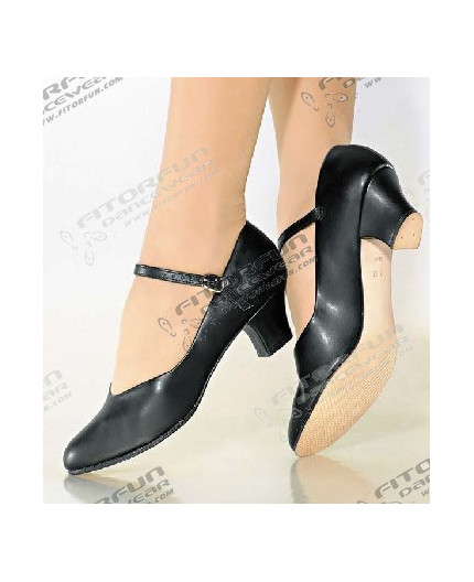 CH50 Charakterschuh mit Ledersohle schwarz (fÃ¼r StraÃŸe geeignet)