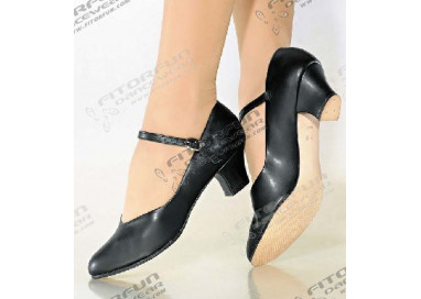 CH50 Charakterschuh mit Ledersohle schwarz (fÃ¼r StraÃŸe geeignet)