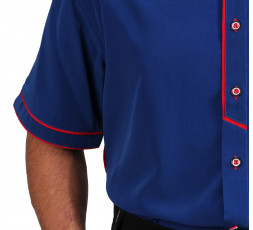 H.K. Mandel Tanzhemd royalblau Designerhemd