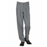 H.K. Mandel Boogiehose grau, Bundfaltenhose, Fifties 301717