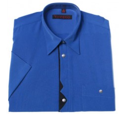 Hemd Kurzarm blau - 21105V15K