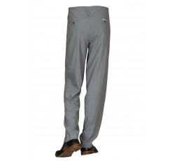 H.K. Mandel Boogiehose grau Bundfaltenhose 50er 301717