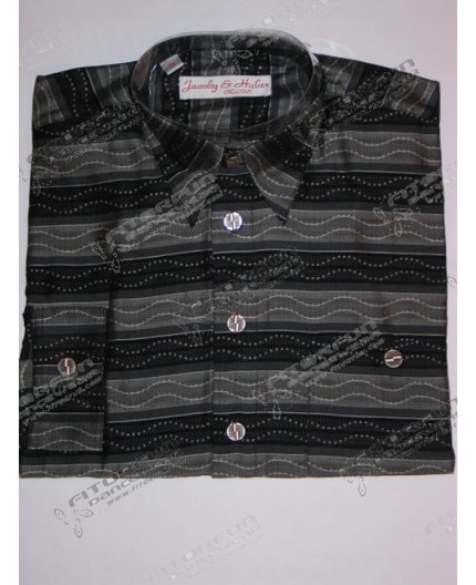 Hemd Langarm schwarz/rau - 21137J01L