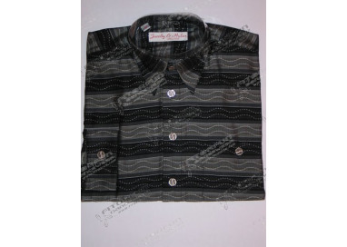 Hemd Langarm schwarz/rau - 21137J01L