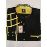Hemd Langarm schwarz/gelb - 1000L03 L